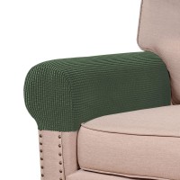 Turquoize Stretch Armrest Covers For Chairs And Sofas Couch Arm Covers For Sofa Spandex Jacquard Armrest Covers Antislip Furnit