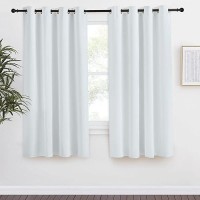 Nicetown Room Darkening Window Curtain Panel  55X68 Inches  1 Pack  Cloud Grey Color  Solid Thermal Insulated Blind Privacy Drape For Bedroom