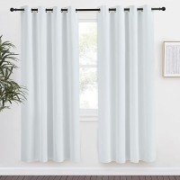 Nicetown Room Darkening Window Curtain Panel  55X78 Inches  1 Pack  Cloud Grey Color  Solid Thermal Insulated Blind Privacy Drape For Bedroom