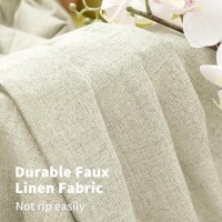 Youngstex Linen Blackout Curtains For Bedroom Full Light Blocking Thermal Insulated Linen Textured Curtain Drapes For Living Ro