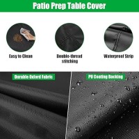 Jungda Outdoor Prep Table Cover 24 Inch Waterproof Stainless Steel Prep Cart Table Cover Patio Kitchen Grill Bbq Food Prep Tabl