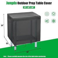 Jungda Outdoor Prep Table Cover 24 Inch Waterproof Stainless Steel Prep Cart Table Cover Patio Kitchen Grill Bbq Food Prep Tabl