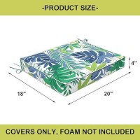 Dytxiii Patio Cushion Covers 20 X 18 X 4 In Outdoor Chair Seat Covers With Zipper Only Water Resistant Cushion Slipcovers Furn