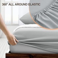 Freshculture Twin Fitted Sheet Only Hotel Quality Fitted Sheet Twin Size Ultra Soft Breathable Brushed Microfiber Deep