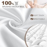 Freshculture Full Fitted Sheet Only Hotel Quality Fitted Sheet Full Size Ultra Soft Breathable Brushed Microfiber Deep