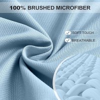 Freshculture Twin Fitted Sheet Only Hotel Quality Fitted Sheet Twin Size Ultra Soft Breathable Brushed Microfiber Deep