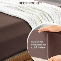 Freshculture King Fitted Sheet Only Hotel Quality Fitted Sheet King Size Ultra Soft Breathable Brushed Microfiber Deep