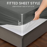 Utopia Bedding Premium Waterproof Mattress Protector Twin Size Viscose Made From Bamboo Mattress Cover Breathable Fitted Styl