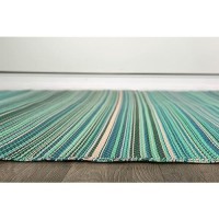 Rugshop Contemporary Stripe Reversible Creasefree Waterproof Premium Recycled Plastic Outdoor Rugs For Patio Backyard Rv Deck P