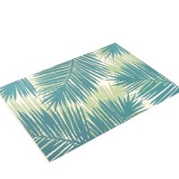 Rugshop Tropical Floral Reversible Creasefree Waterproof Premium Recycled Plastic Outdoor Rugs For Patio Backyard Rv Deck Picni