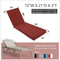 Idee-Home Chaise Lounge Cushions Outdoor  Lounge Chair Cushions Outdoor Lounge Cushions For Outdoor Furniture Weather And Stain Resistant Patio For Lawn Pool