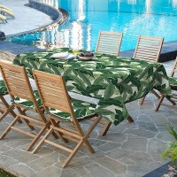 Dytxiii Outdoor Tablecloth With Umbrella Hole And Zipper Rectangle 60 X 84 Springsummer Floral Picnic Table Cover Waterpro