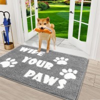 Vaukki Indoor Doormat Entryway Door Mat Non Slip Absorbent Mud Trapper Mats Lowprofile Inside Floor Mats Soft Washable Small