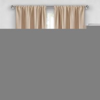 Jiuzhen Blackout Curtains For Bedroom Thermal Insulated Room Darkening Rod Pocket Curtains For Living Room Set Of 2 Panels Wi