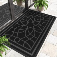 Dexi Front Door Mat Welcome Mat Heavy Duty Durable Low Profile Outside Doormat For Entryway Patio Garage High Traffic Areas