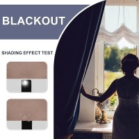 Jiuzhen Blackout Curtains For Bedroom Thermal Insulated Room Darkening Rod Pocket Curtains For Living Room Set Of 2 Panels Wi