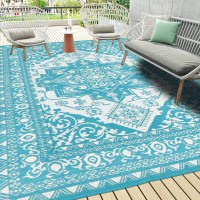 Pauwer Waterproof Outdoor Rug 9X12 Reversible Outdoor Plastic Straw Rug Outdoor Patio Rug For Camping Outside Rv Mat Indoo