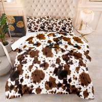 Tailor Shop Cow Print Comforter Sets Queen Size Cow Print Bedding Set For Boys Teens Girls Black White Queen Soft Microfiber Cow