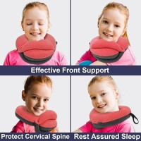 Buyue Kids Travel Pillows For Airplane 360 Head Support Sleeping Essentials For Boys Long Flight Skinfriendly Soft Neck Pillo