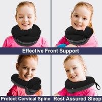 Buyue Kids Travel Pillows For Airplane 360 Head Support Sleeping Essentials For Boys Long Flight Skinfriendly Soft Neck Pillo