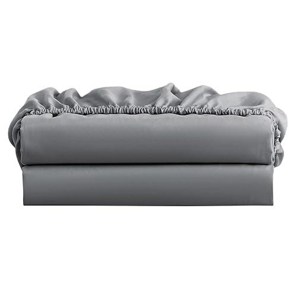 Freshculture Queen Fitted Sheet Only 2 Pack - Hotel Quality Fitted Sheet Queen Size - Ultra Soft & Breathable - Brushed Microfiber - Deep Pocket - Cooling Fitted Sheets For Queen Size Bed (Dark Grey)