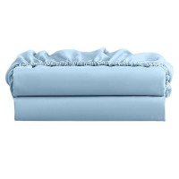 Freshculture Full Fitted Sheet Only 2 Pack - Hotel Quality Fitted Sheet Full Size - Ultra Soft & Breathable - Brushed Microfiber - Deep Pocket - Cooling Fitted Sheets For Full Size Bed (Light Blue)