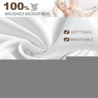 Freshculture Twin Xl Fitted Sheet Only 2 Pack - Hotel Quality Fitted Sheet - Ultra Soft & Breathable - Brushed Microfiber - Deep Pocket - Cooling Fitted Sheets For Twin Xl Size Bed (White)