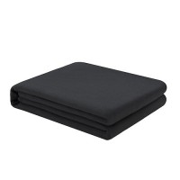 Freshculture Full Flat Sheet - Hotel Quality Full Flat Sheet Only - Brushed Microfiber Top Sheet - Ultra Soft & Breathable - Wrinkle-Free - Easy Care - Single Flat Sheet (Full  Black)