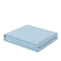 Freshculture Twin Flat Sheet - Hotel Quality Twin Flat Sheet Only - Brushed Microfiber Top Sheet - Ultra Soft & Breathable - Wrinkle-Free - Easy Care - Single Flat Sheet (Twin  Light Blue)