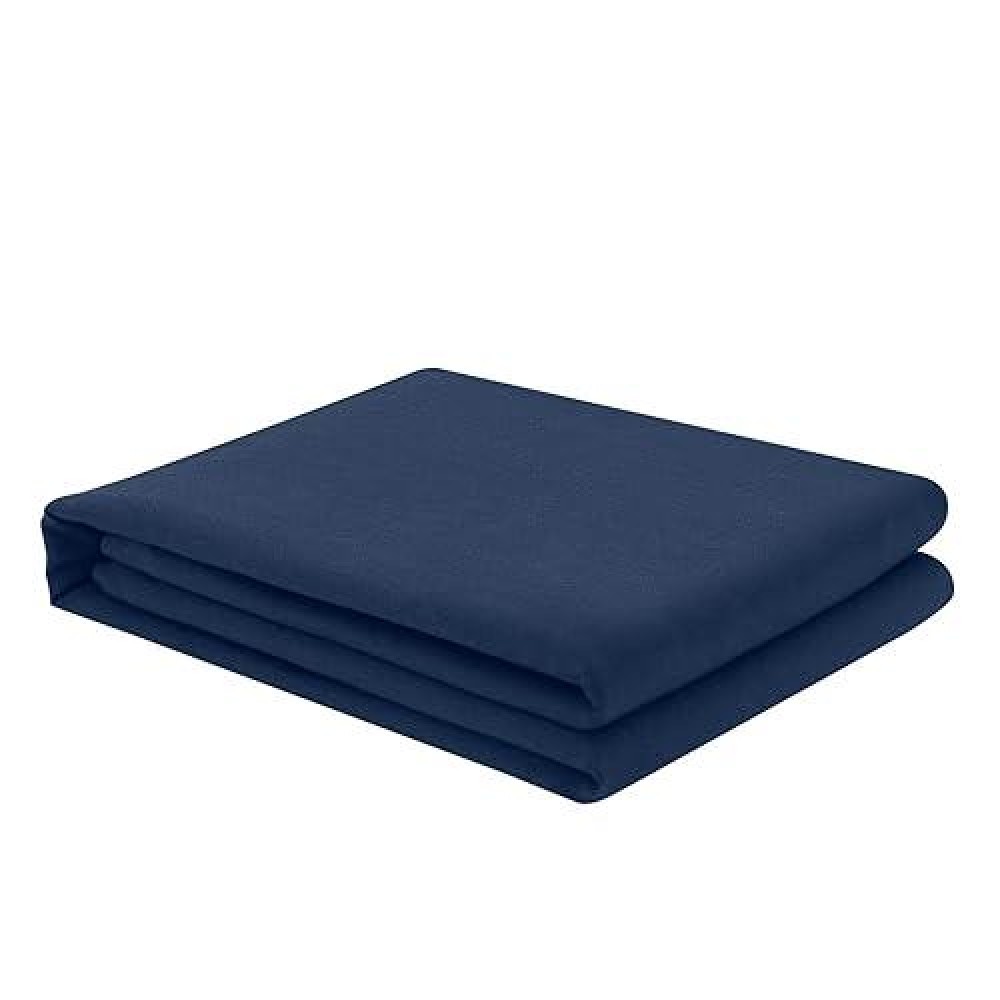 Freshculture Full Flat Sheet - Hotel Quality Full Flat Sheet Only - Brushed Microfiber Top Sheet - Ultra Soft & Breathable - Wrinkle-Free - Easy Care - Single Flat Sheet (Full  Navy Blue)