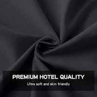 Freshculture King Flat Sheet - Hotel Quality King Flat Sheet Only - Brushed Microfiber Top Sheet - Ultra Soft & Breathable - Wrinkle-Free - Easy Care - Single Flat Sheet (King  Black)