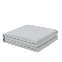 Freshculture Twin Flat Sheet - Hotel Quality Twin Flat Sheet Only - Brushed Microfiber Top Sheet - Ultra Soft & Breathable - Wrinkle-Free - Easy Care - Single Flat Sheet (Twin  Light Grey)