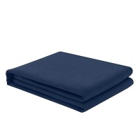 Freshculture Queen Flat Sheet - Hotel Quality Queen Flat Sheet Only - Brushed Microfiber Top Sheet - Ultra Soft & Breathable - Wrinkle-Free - Easy Care - Single Flat Sheet (Queen  Navy Blue)