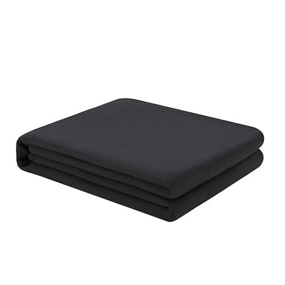 Freshculture Twin Flat Sheet - Hotel Quality Twin Flat Sheet Only - Brushed Microfiber Top Sheet - Ultra Soft & Breathable - Wrinkle-Free - Easy Care - Single Flat Sheet (Twin  Black)