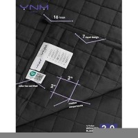 Ynm Exclusive Weighted Blanket Smallest Compartments With Glass Beads Bed Blanket For Two Persons Of 90160Lbs Ideal For Quee