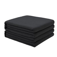 Freshculture Twin Flat Sheets Only 2 Pack - Hotel Quality Flat Bed Sheets - Brushed Microfiber - Ultra Soft & Breathable - Wrinkle-Free - Easy Care - Flat Sheets Only Twin Size (Black)