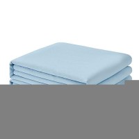 Freshculture King Flat Sheets Only 2 Pack - Hotel Quality Flat Bed Sheets - Brushed Microfiber - Ultra Soft & Breathable - Wrinkle-Free - Easy Care - Flat Sheets Only King Size (Light Blue)