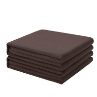 Freshculture Twin Flat Sheets Only 2 Pack - Hotel Quality Flat Bed Sheets - Brushed Microfiber - Ultra Soft & Breathable - Wrinkle-Free - Easy Care - Flat Sheets Only Twin Size (Brown)