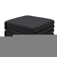 Freshculture King Flat Sheets Only 2 Pack - Hotel Quality Flat Bed Sheets - Brushed Microfiber - Ultra Soft & Breathable - Wrinkle-Free - Easy Care - Flat Sheets Only King Size (Black)