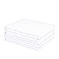 Freshculture King Flat Sheets Only 2 Pack - Hotel Quality Flat Bed Sheets - Brushed Microfiber - Ultra Soft & Breathable - Wrinkle-Free - Easy Care - Flat Sheets Only King Size (White)