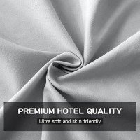 Freshculture Twin Flat Sheets Only 2 Pack - Hotel Quality Flat Bed Sheets - Brushed Microfiber - Ultra Soft & Breathable - Wrinkle-Free - Easy Care - Flat Sheets Only Twin Size (Light Grey)