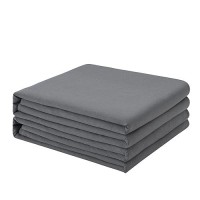 Freshculture Twin Xl Flat Sheets Only 2 Pack - Hotel Quality Flat Bed Sheets - Brushed Microfiber - Ultra Soft & Breathable - Wrinkle-Free - Easy Care - Flat Sheets Only Twin Xl Size (Dark Grey)