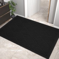 Hiyard Sturdy Front Door Mat Absorbent Muddy Dirt Resist Welcome Door Mats Outdoor Indoor Stain And Fade Resistant Nonslip R