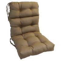 Blazing Needles Multi-Section Tufted Chair Cushion, 22 X 45, Tan