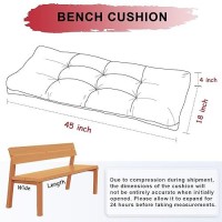 Rofiejox Bench Cushion 42 Inch Chenille Fabric Highdensity Foam Nonslip Bottom Soft Durable Indoor Tufted Long Seat Cushi