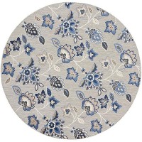 Nourison Aloha Indooroutdoor Blue Grey 710 X Round Area Rug Easy Cleaning Non Shedding Bed Room Living Room Dining Room