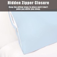 Body Cooling Pillow Cases Cover Bamboo Rayon Body Pillowcases With Zipper Closure Cool Breathable Pillow Case For Hot Sleepe