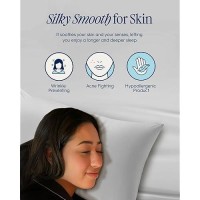 Rest Evercool Cooling Pillow Cases King 2 Pillowcase For Sensitive Skin Silver Infused Fabric For Hygienic Sleep Silky Smoo