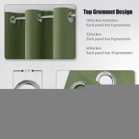 Dualife Sage Green Boho Blackout Curtains 90 Inches Long For Bedroom And Living Room Thermal Insulated Blackout Curtains With Gr