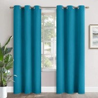 Youngstex Blackout Curtains For Bedroom 84 Inches Length Thermal Insulated With Grommet Room Darkening Window Curtains For Livi